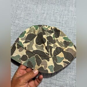 Vintage Original Hat Cap. Camo‎ Boonie Bucket Hat Size Small